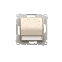 Oprawa oświetleniowa LED, 230 V AC, 1.1 W, białe ciepłe 3100 K, złoty mat DOS.01/44 Simon 54 | DOS.01/44 Kontakt Simon