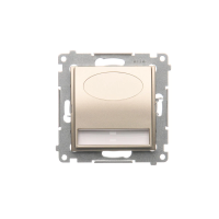 Oprawa oświetleniowa LED, 14 V DC, 0.56 W, białe zimne 5900 K, złoty mat DOS14A.01/44 Simon 54 | DOS14A.01/44 Kontakt Simon