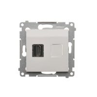 Gniazdo HDMI (moduł) biały DGHDMI.01/11 Simon 54 | DGHDMI.01/11 Kontakt Simon