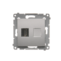 Gniazdo HDMI (moduł) srebrny DGHDMI.01/43 Simon 54 | DGHDMI.01/43 Kontakt Simon