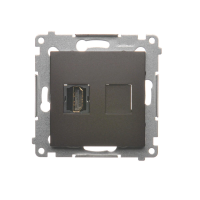 Gniazdo HDMI (moduł) brąz mat DGHDMI.01/46 Simon 54 | DGHDMI.01/46 Kontakt Simon