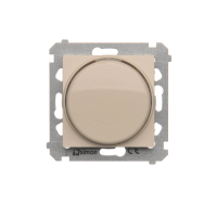 Ściemniacz obrotowy do LED ściemnialnych 230 V (moduł) 2–250 W, kremowy DS9L.01/41 Simon 54 | DS9L.01/41 Kontakt Simon