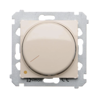 Ściemniacz obrotowy dwubiegunowy do LED ściemnialnych 230V (moduł) 5-215W, kremowy DS9L2.01/41 | DS9L2.01/41 Kontakt Simon