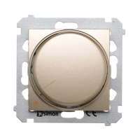 Ściemniacz obrotowy dwubiegunowy do LED ściemnialnych 230V (moduł) 5-215W, złoty mat DS9L2.01/44 | DS9L2.01/44 Kontakt Simon