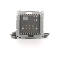 Regulator temperatury z wyświetlaczem z czujnikiem zewnętrznym (moduł) 16(2) A, 230V, antracyt | DTRNSZ.01/48 Kontakt Simon