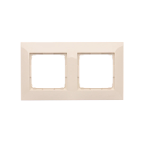 Ramka podwójna PREMIUM do puszek karton-gips IP20/IP44, krem DRK2/41 Simon 54 Premium | DRK2/41 Kontakt Simon