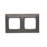 Ramka podwójna PREMIUM do puszek karton-gips IP20/IP44, brąz mat DRK2/46 Simon 54 Premium | DRK2/46 Kontakt Simon