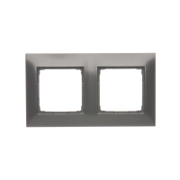 Ramka podwójna PREMIUM do puszek karton-gips IP20/IP44, antracyt DRK2/48 Simon 54 Premium | DRK2/48 Kontakt Simon