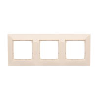 Ramka potrójna PREMIUM do puszek karton-gips IP20/IP44, krem DRK3/41 Simon 54 Premium | DRK3/41 Kontakt Simon