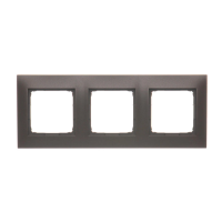 Ramka potrójna PREMIUM do puszek karton-gips IP20/IP44, brąz mat DRK3/46 Simon 54 Premium | DRK3/46 Kontakt Simon