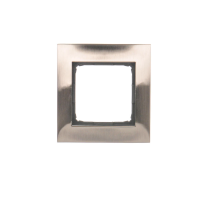 Ramka pojedyncza, inox, IP20/[IP44], Simon 54 Premium | DR1/61 Kontakt Simon