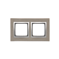 Ramka podwójna Nature-Beton, Mokra Robota, IP20/IP44* DRN2/96 Simon 54 Nature | DRN2/96 Kontakt Simon