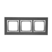Ramka potrójna Nature-Metal, inox yin, IP20/IP44 DRN3/78 Simon 54 Nature | DRN3/78 Kontakt Simon
