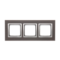 Ramka potrójna Nature-Drewno, srebrne wenge, IP20/IP44* DRN3/84 Simon 54 Nature | DRN3/84 Kontakt Simon