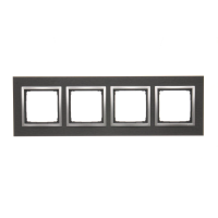 Ramka poczwórna Nature-Metal, inox yin, IP20/IP44* DRN4/78 Simon 54 Nature | DRN4/78 Kontakt Simon