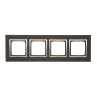 Ramka poczwórna Nature-Drewno, złote wenge, IP20/IP44* DRN4/85 Simon 54 Nature | DRN4/85 Kontakt Simon