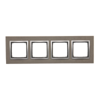 Ramka poczwórna Nature-Beton, Mokra Robota, IP20/IP44* DRN4/96 Simon 54 Nature | DRN4/96 Kontakt Simon