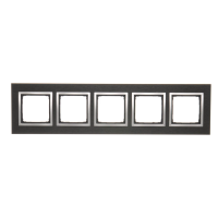 Ramka pięciokrotna Nature-Metal, inox yin, IP20/IP44 DRN5/78 Simon 54 Nature | DRN5/78 Kontakt Simon