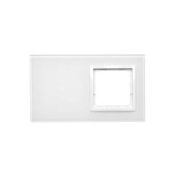 Panel dotykowy 2 moduły, 1 pole dotykowe + otwór na osprzęt S54, biała perła Touch DSTR210/70 | DSTR210/70 Kontakt Simon