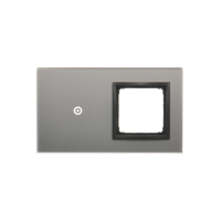 Panel dotykowy S54 Touch, 2 moduły, 1 pole dotykowe + 1 otwór na osprzęt S54, burzowa chmura | DSTR210/72 Kontakt Simon