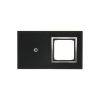 Panel dotykowy S54 Touch, 2 moduły, 1 pole dotykowe + 1 otwór na osprzęt S54, księżycowa lawa | DSTR210/74 Kontakt Simon