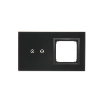 Panel dotykowy S54, 2 moduły, 2 pola dotykowe poziome + 1 otwór na osprzęt S54, zastygła lawa | DSTR220/73 Kontakt Simon