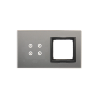 Panel dotykowy S54 Touch, 2 moduły, 4 pola dotykowe + 1 otwór na osprzęt S54, burzowa chmura | DSTR240/72 Kontakt Simon