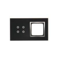 Panel dotykowy S54 Touch, 2 moduły, 4 pola dotykowe + 1 otwór na osprzęt S54, księżycowa lawa | DSTR240/74 Kontakt Simon