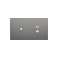 Panel dotykowy S54 Touch, 2 moduły, 1 pole dotykowe + 2 pola dotykowe pionowe, srebrna mgła | DSTR213/71 Kontakt Simon
