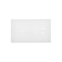 Panel dotykowy S54 Touch, 2 moduły, 1 pole dotykowe + 4 pola dotykowe, biała perła DSTR214/70 | DSTR214/70 Kontakt Simon