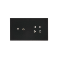 Panel dotykowy S54 Touch, 2 moduły, 2 pola dotykowe poziome + 4 pola dotykowe, zastygła lawa | DSTR224/73 Kontakt Simon