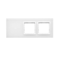 Panel dotykowy 3 moduły, 1 pole dotykowe + 2 otwory na osprzęt S54, biała perła Touch DSTR3100/70 | DSTR3100/70 Kontakt Simon