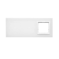 Panel dotykowy 3 moduły, 1 pole dot.+1 pole dot.+otwór na osprzęt S54, biała perła Touch DSTR3110/70 | DSTR3110/70 Kontakt Simon