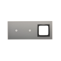 Panel dotykowy S54, 3 moduły, 1 pole dotyk.+1 pole dotyk.,+1 otwór na osprzęt S54, burzowa chmura | DSTR3110/72 Kontakt Simon