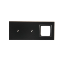 Panel dotykowy S54, 3 moduły, 1 pole dotyk.+1 pole dotyk.,+1 otwór na osprzęt S54, zastygła lawa | DSTR3110/73 Kontakt Simon