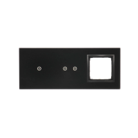 Panel dotykowy S54, 3 moduły, 1 pole dotyk.+2 pola dotyk. poziom+1 otwór na osprzęt, zastygła lawa | DSTR3120/73 Kontakt Simon