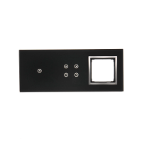 Panel dotykowy S54, 3 moduły, 1 pole dotyk.+4 pola dotyk.+1 otwór na osprzęt S54, księżycowa lawa | DSTR3140/74 Kontakt Simon