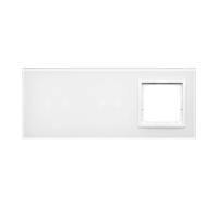 Panel dotykowy 3 moduły, 2 pola dot.+2 pola dot.+1 otwór na osprzęt, biała perła Touch DSTR3220/70 | DSTR3220/70 Kontakt Simon