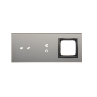 Panel dotykowy S54, 3 moduły, 2 pola dotyk.poziom+2 pola dotyk.pion+1 otwór na osprzęt, burzowa | DSTR3230/72 Kontakt Simon