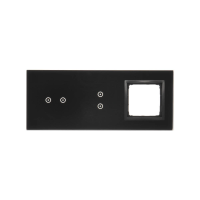 Panel dotykowy S54, 3 moduły, 2 pola dotyk.poziom+2 pola dotyk.pion+1 otwór na osprzęt, lawa | DSTR3230/73 Kontakt Simon