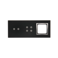 Panel dotykowy S54, 3 moduły, 2 pola dotyk. poziom+4 pola dotyk.+1 otwór na osprzęt, księżycowa lawa | DSTR3240/74 Kontakt Simon