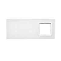 Panel dotykowy S54, 3 moduły, 2 pola dotyk. pion+2 pola dotyk. pion+1 otwór na osprzęt, biała perła | DSTR3330/70 Kontakt Simon