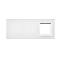 Panel dotykowy S54, 3 moduły, 2 pola dotyk. pion+4 pola dotyk.+1 otwór na osprzęt S54, biała perła | DSTR3340/70 Kontakt Simon