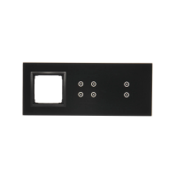 Panel dotykowy S54, 3 moduły, 2 pola dotyk. pion+4 pola dotyk.+1 otwór na osprzęt S54, zastygła lawa | DSTR3340/73 Kontakt Simon
