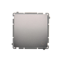 Przycisk dzwonek (moduł) 10AX, 250V, szybkozłącza, stal inox BMD1.01/21 Simon Basic | BMD1.01/21 Kontakt Simon