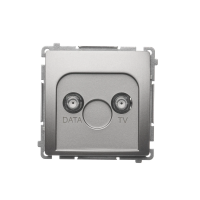 Gniazdo antenowe TV-DATA (moduł) 1x wejście: 5–1000 MHz, satynowy BMAD1.01/29 Simon Basic | BMAD1.01/29 Kontakt Simon