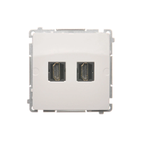 Gniazdo HDMI podwójne (moduł) biały BMGHDMI2.01/11 Simon Basic | BMGHDMI2.01/11 Kontakt Simon