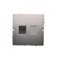 Gniazdo komputerowe RJ45 pojedyncze, kategoria 5e, stal inox BMF51.02/21 Simon Basic | BMF51.02/21 Kontakt Simon