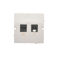 Gniazdo komputerowe RJ45 kat.5e + telefoniczne RJ11, biały BMF5T.02/11 Simon Basic | BMF5T.02/11 Kontakt Simon