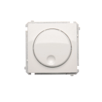 Ściemniacz naciskowo-obrotowy (moduł) 20–500 W, 230V, biały BMS9T.01/11 Simon Basic | BMS9T.01/11 Kontakt Simon